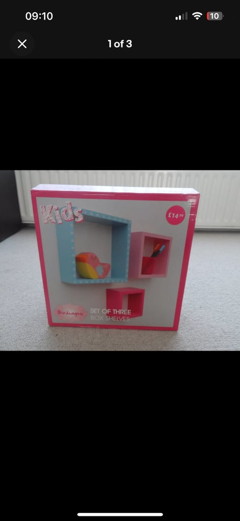 image for Box shelves. Set of 3. Dunelm.