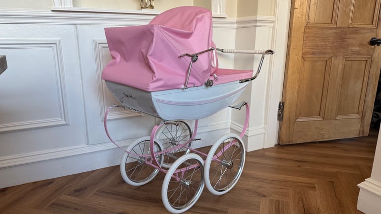 image for Pink silver cross TOY pram - never been outside 