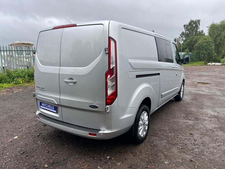 FORD TRANSIT CUSTOM 2.0 EcoBlue 130PS L2H1 DOUBLE CAB LIMITED 2021 21 REG £13995