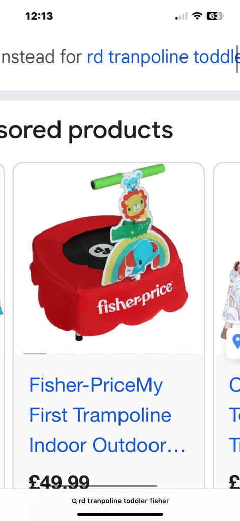 image for Toddler trampoline 