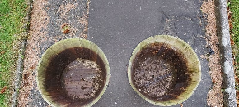 Wooden planters 