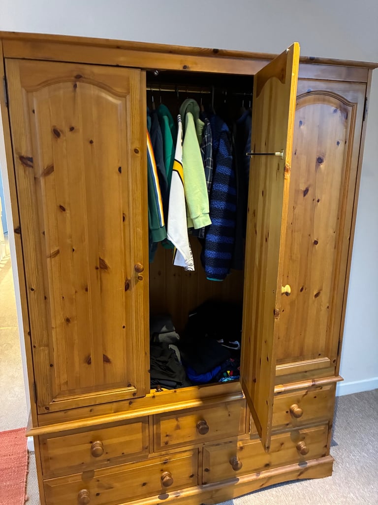 Wooden wardrobe 