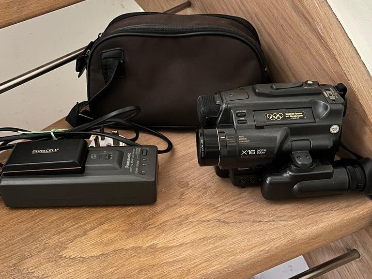 image for Panasonic NV-S7B Handheld VHS-C Camcorder UNTESTED (With Bag, Battery & Charger)
