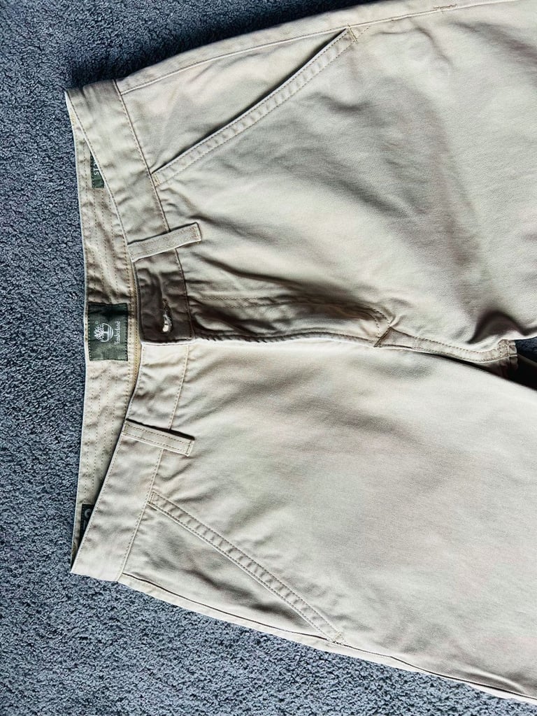 Mens trousers - TIMBERLAND (STONEHAM); 32" waist; colour beige