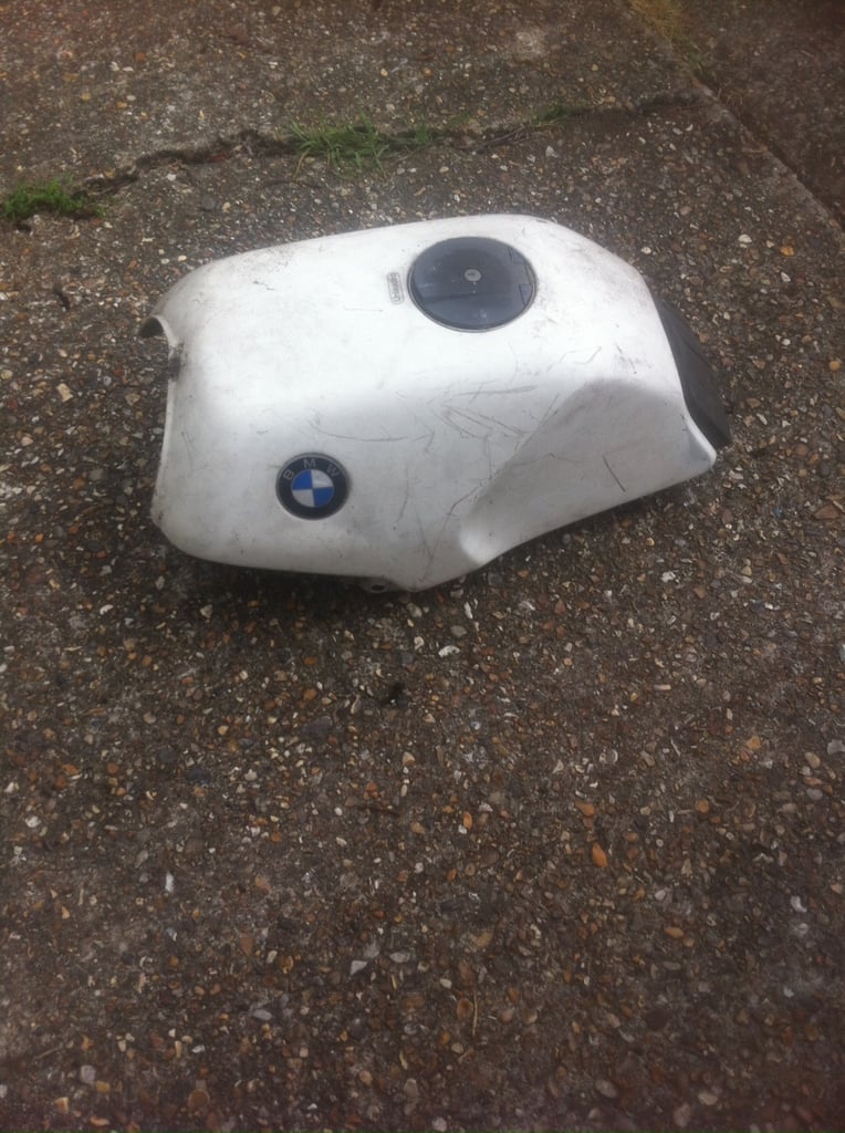 BMW alloy petrol tank and wheel