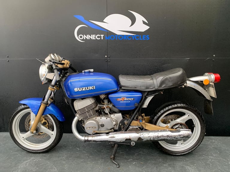 SUZUKI GT500 1976 CLASSIC RESTORATION PROJECT HPI CLEAR