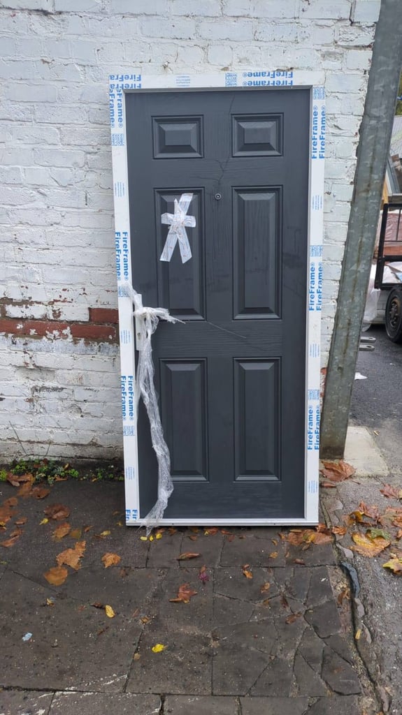 image for External Fire Door Composite Grey (915 x 2010)