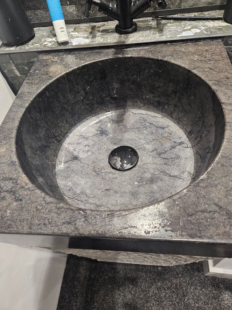 Marble bathroom sinks X 2. Will split