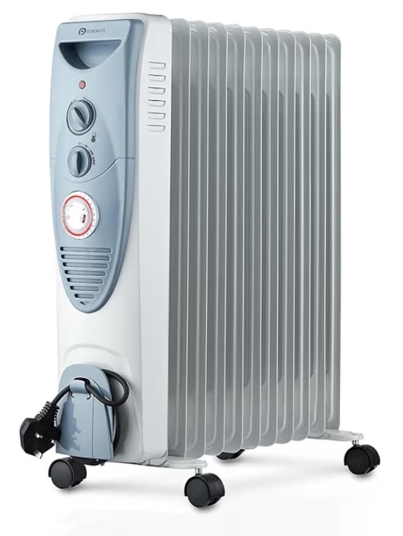 image for PureMate Oil Filled Radiator, 2500W/2.5KW