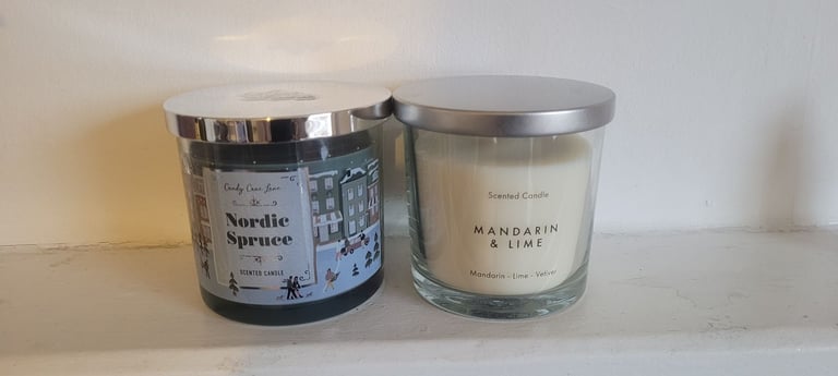 image for Nordic Spruce and Mandarin & Lime Scented candles