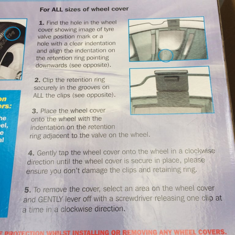 NEW 2x Hub Caps Yaris Auris Wheel Trims Toyota Yaris Auris 13in wheels