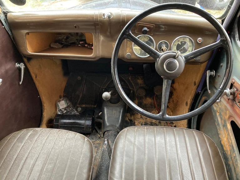 1946 Austin 8 4 DOOR SALOON (UNRESTORED ROCK SOLID ROT FREE SPECIMEN) ART-DECO !