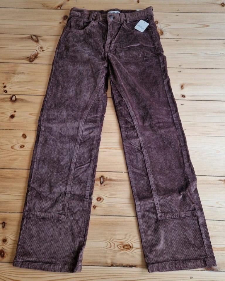 Free People Risk Taker Cord Straight Choclate Cords