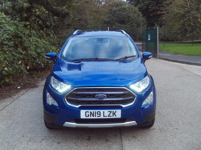 2019 Ford Ecosport 1.0 EcoBoost Titanium 5dr Auto Blue 41k Miles Years MOT Warranty HATCHBACK Pet...