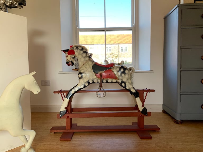 Old wooden rocking horse
