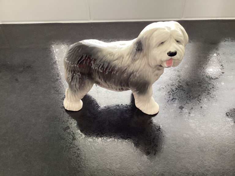 image for Coopercraft china Old English Sheepdog ornament 