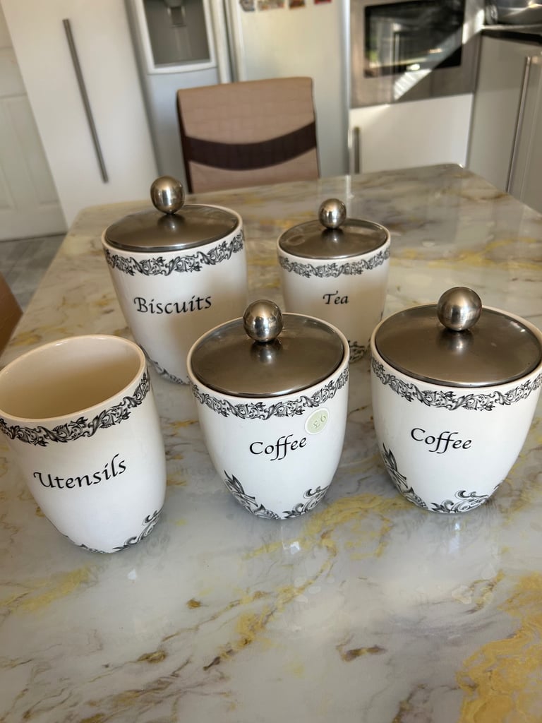 image for Kitchen storage jars utensil holder 