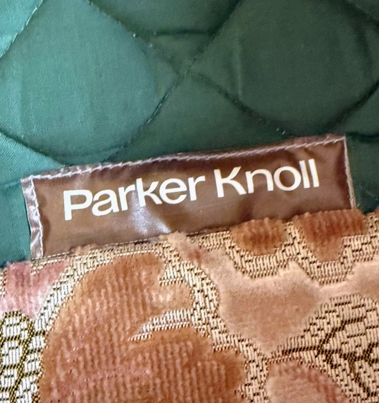 Parker Knowll sofa, chairs and footstall