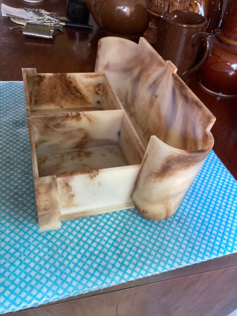 THE HURRICANE CIGARETTE BOX Nutt Products Ltd 1950s Bakelite Reasonable offers accepted