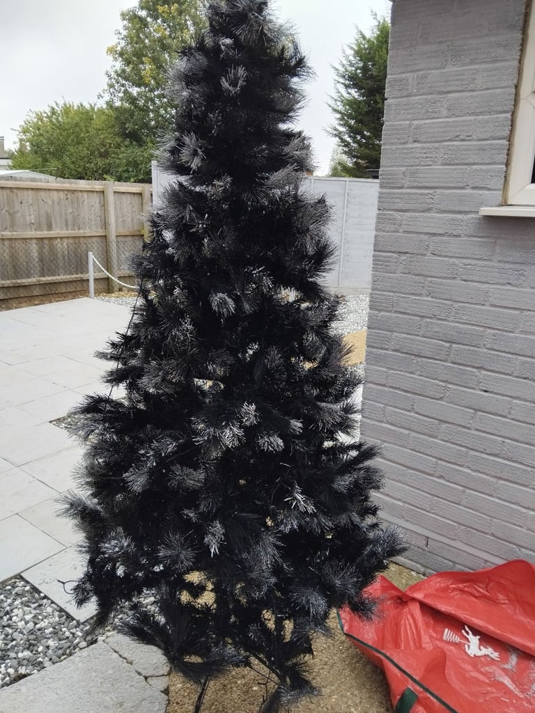 image for Black glitter tip xmas tree