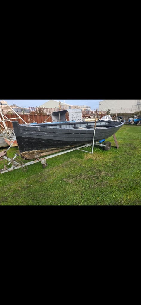 Wooden traditional fishing boat 