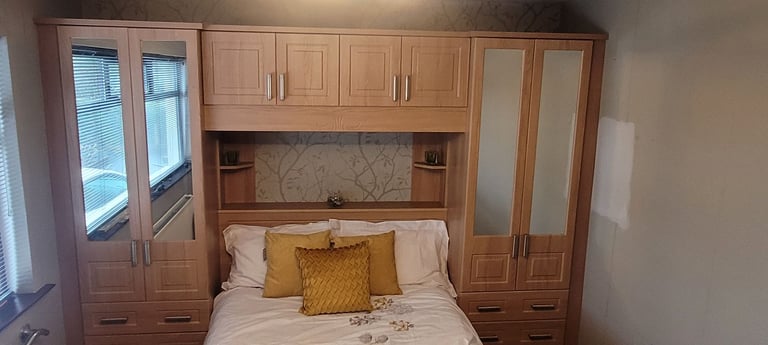 image for Bed unit and dressing table unit with stool