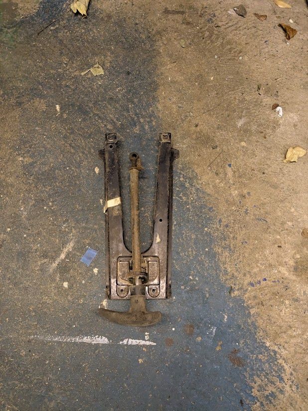 VW type 2 camper van Hand brake Mechanism