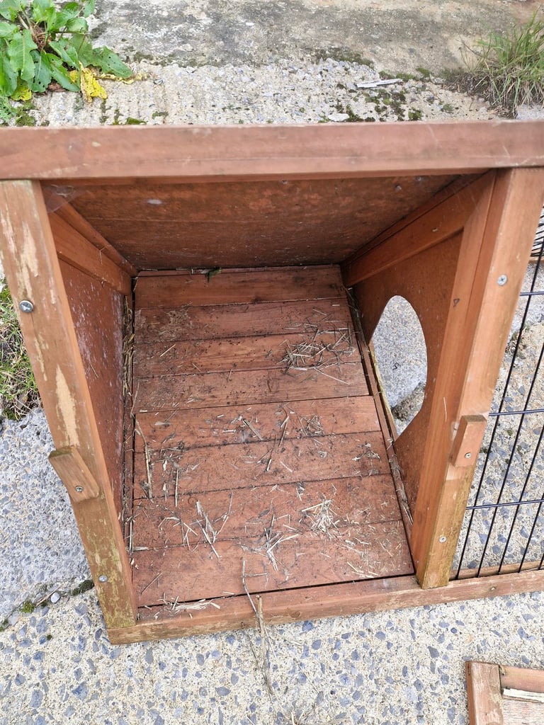 Rabbit/guinea pig hutch with run 