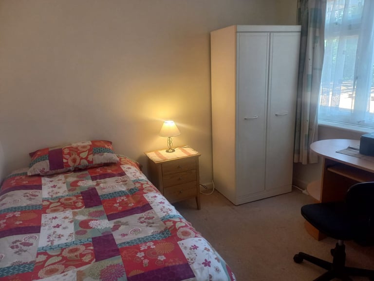 image for Single room in garden flat Bournemouth for a mature student or working person