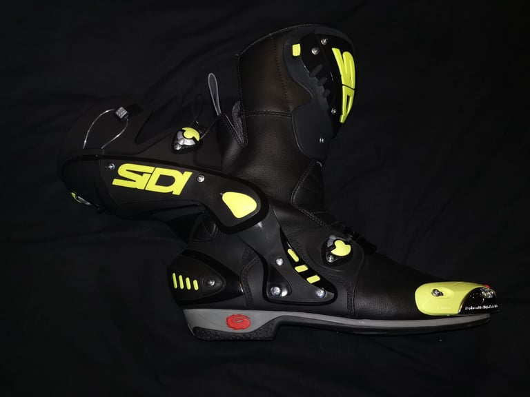 SIDI Vortice Motorbike Motorcycle Race Boots Size 12.5