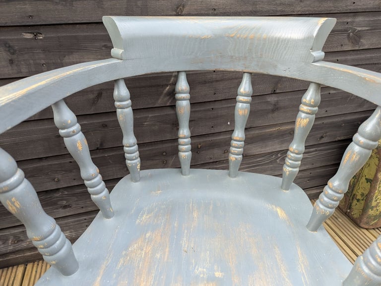 For Sale a pair of Solid oak Captain's Chairs