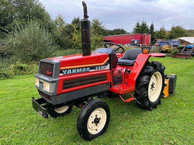 YANMAR FX20 2WD Compact Tractor & New 4ft Flail Mower *** WATCH VIDEO *** 20 HP * * 426 hours