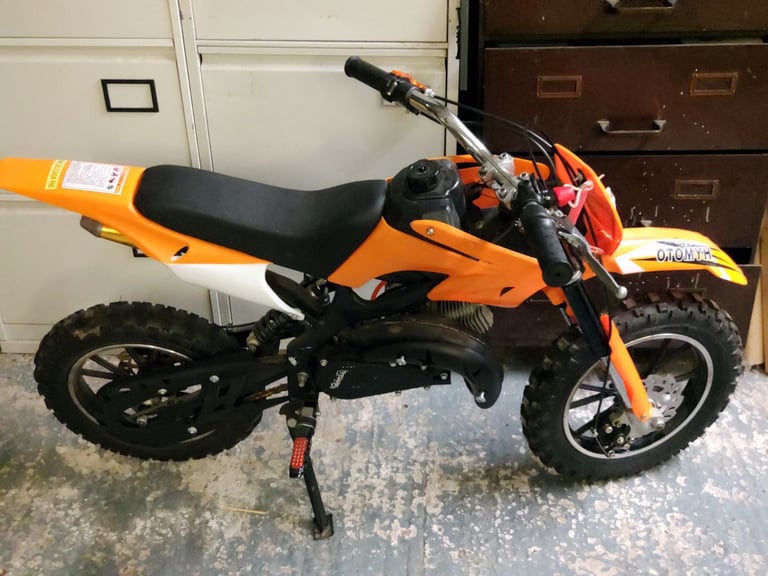 49cc Mini Moto Dirt Bike with Orange Fender Kit