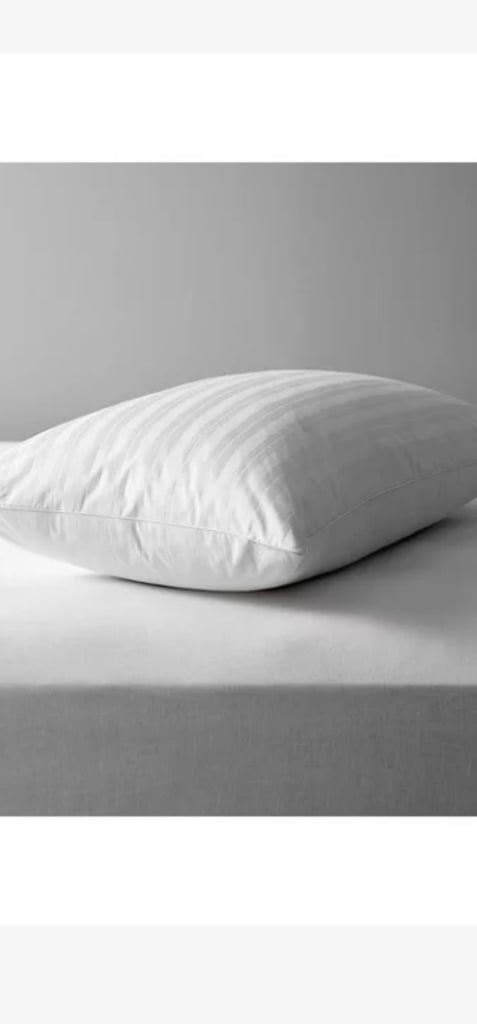 Natural collection siberian goose feather and down pillow standard medium