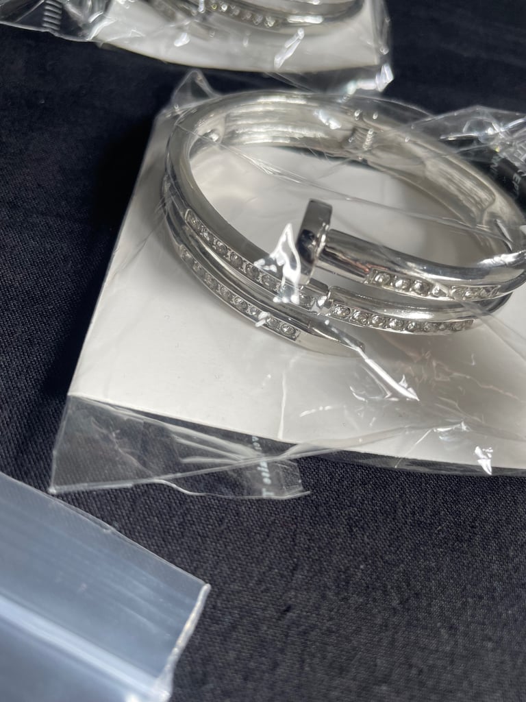 REDUCED - New Jewellery Job Lot - 18k Gold Rings, Gold Necklaces, Silver Bracelets & More