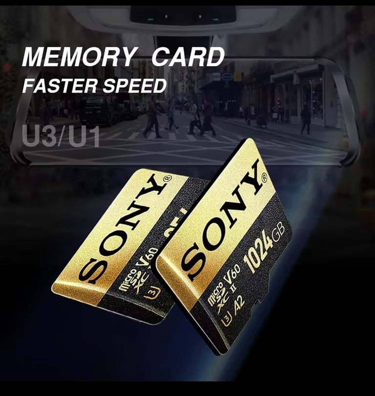 New Sony Miccro SD TF Mini Card  Class 1 TB High Speed Flash Memory TFMecard C10