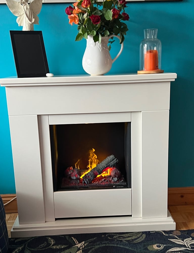 image for Dimplex Opti-myst Warm white Electric Fire suite