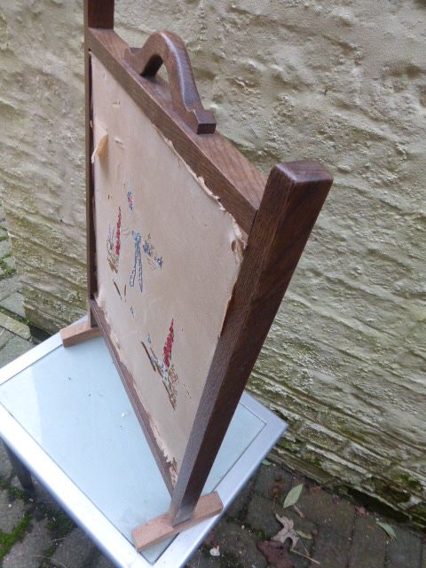 Antique Fire Screen - Appears to be an oak surround