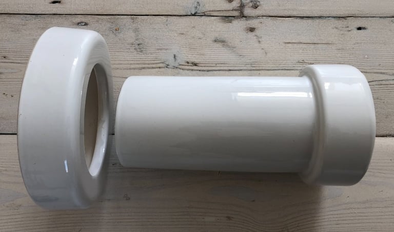 DRUMMONDS ceramic soil pipe connector into wall