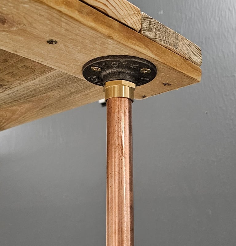 Industrial Designed Copper Pipe Table/ Bar/ Bench Legs (Various sizes)