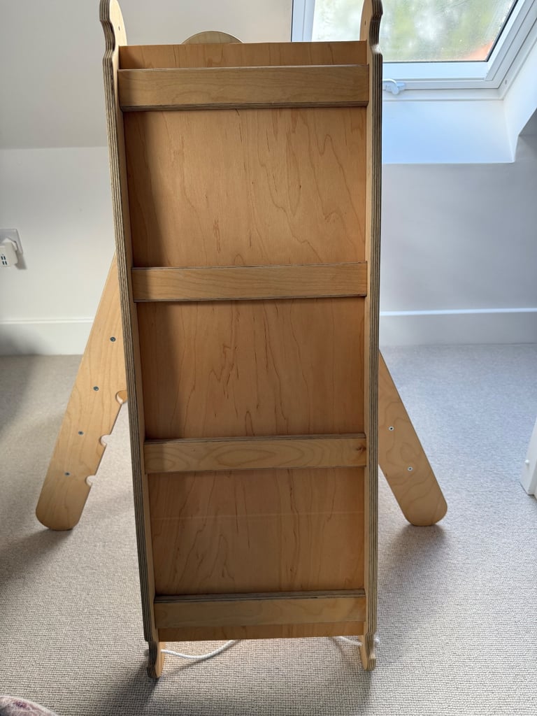 Kids pikler triangle, wooden with slide/ladder