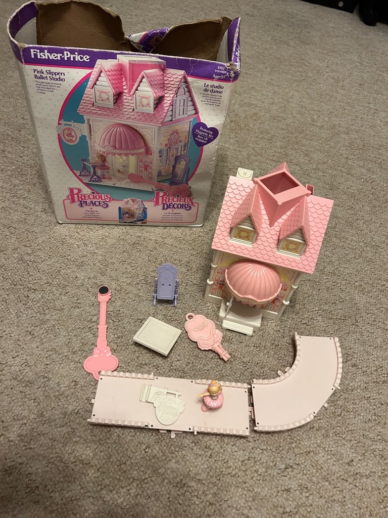 image for Fisher Price Vintage Toy Precious Places ballerina with lights and keys