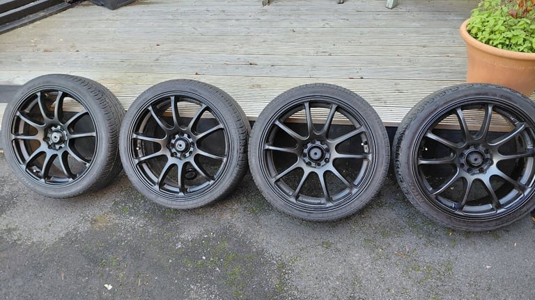17 Inch Motor Rismo Alloy Wheels and Tyres 4 x 100 but multifit