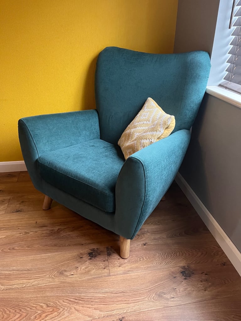 Next Teal Armchair 