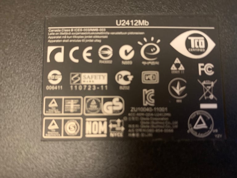 Dell U2412Mb Ultrasharp monitor