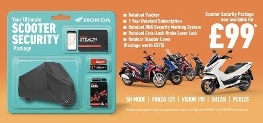 New Honda NSC Vision 110 - Mega Deal Was £2999 now £1995 with free Security Pack