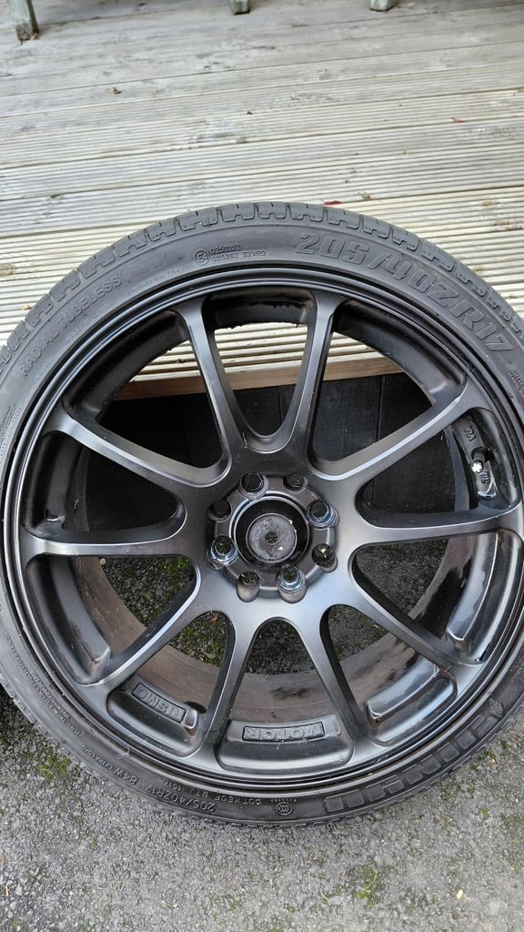 17 Inch Motor Rismo Alloy Wheels and Tyres 4 x 100 but multifit