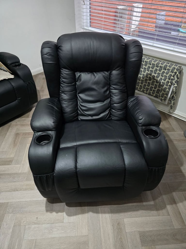 image for Recline Chair (Black) (Slight wear and tear) 