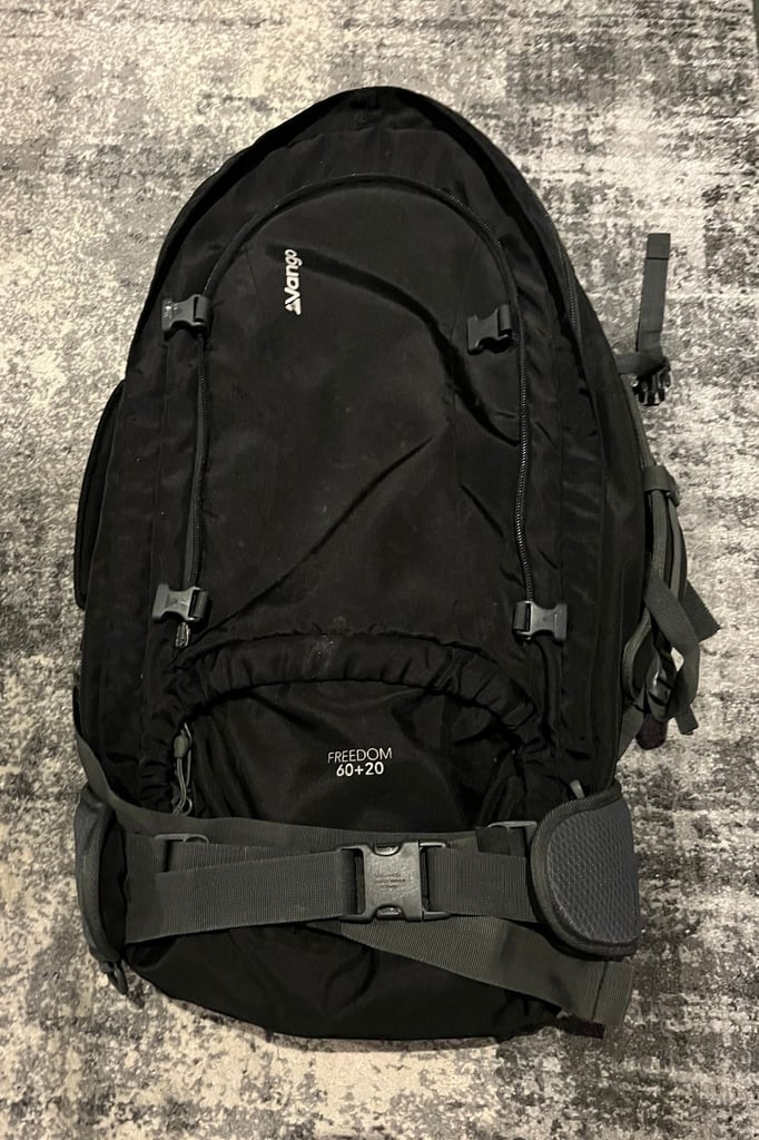 Vango Freedom 60+20 Rucksack Backpack 60 Litre Black