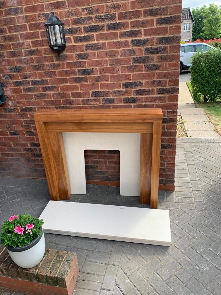 Fire surround and marble hearth